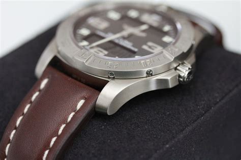 leather breitling strap|Breitling aerospace leather strap.